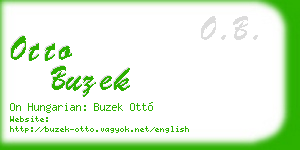 otto buzek business card