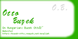 otto buzek business card